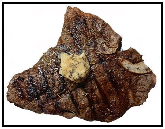 Porterhouse Steak with Garlic and Rosemary