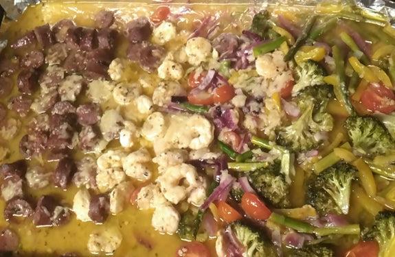 Shrimp and Sausage Scampi