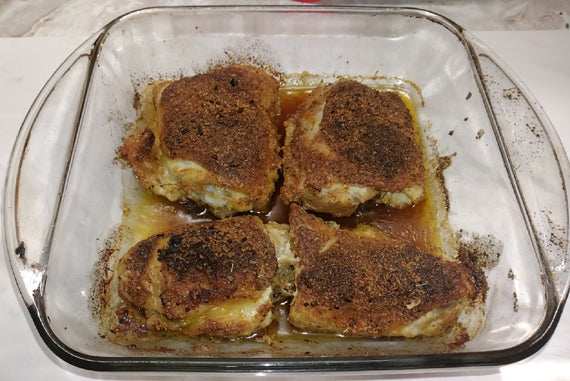 Baked Crispy Chicken with a Hint of Spice