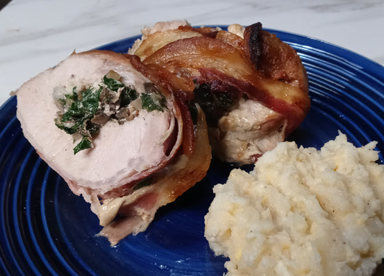 Pork Loin Stuffed with Bacon Wrap