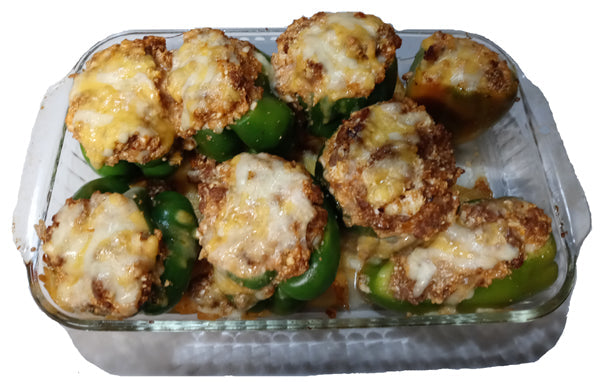 Stuffed Peppers with Cauliflower Rice and Sausage