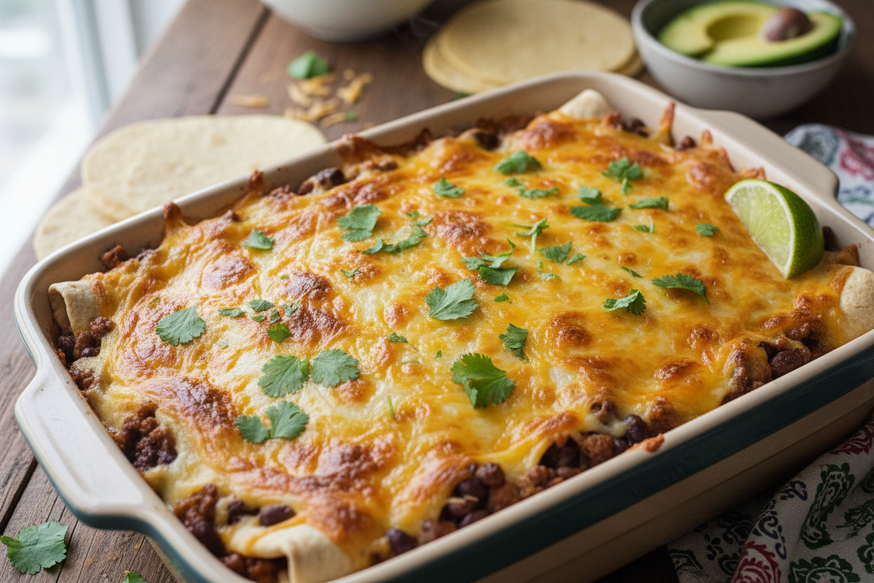 Cheesy Burrito Casserole Recipe