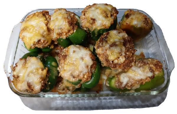 Stuffed Peppers with Cauliflower Rice and Sausage