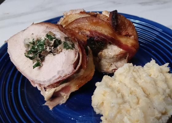 Pork Loin Stuffed with Bacon Wrap