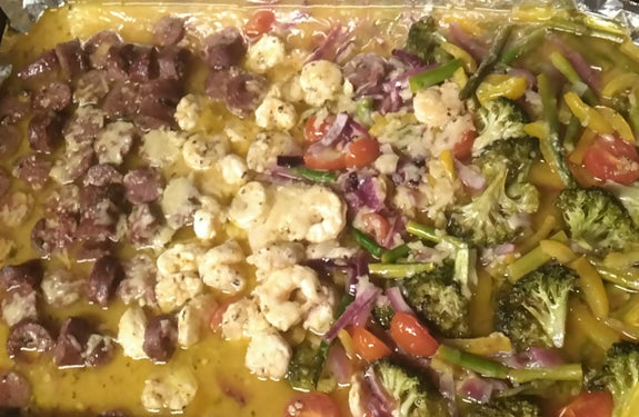 Shrimp and Sausage Scampi