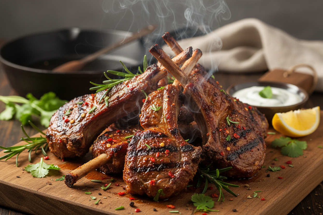 Spicy Grilled Lamb Ribs Recipe