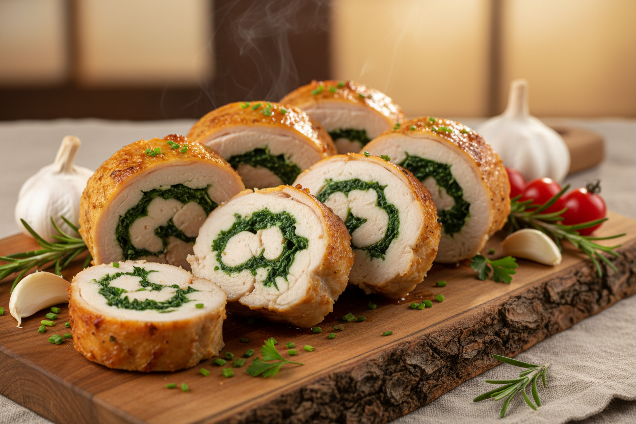 Stuffed Chicken Roll Recipe