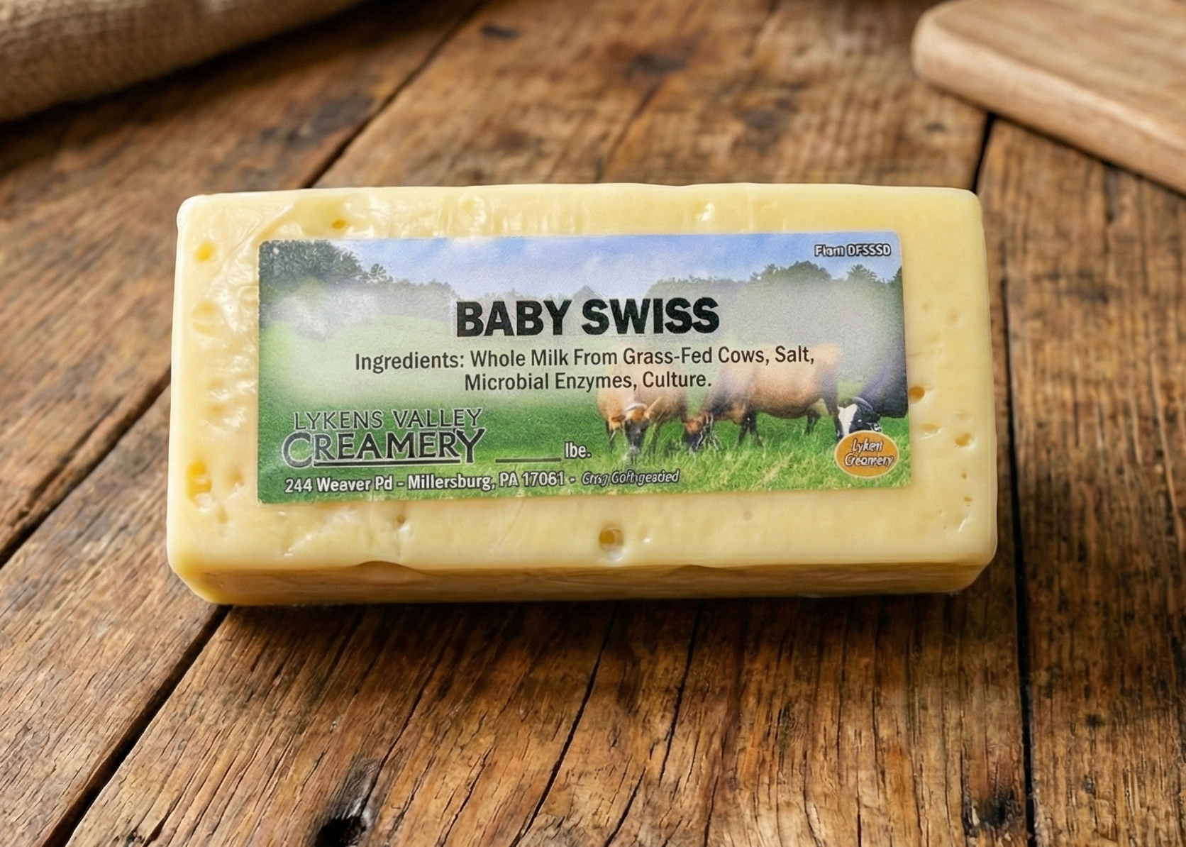 Baby Swiss Lykens Valley Creamery 