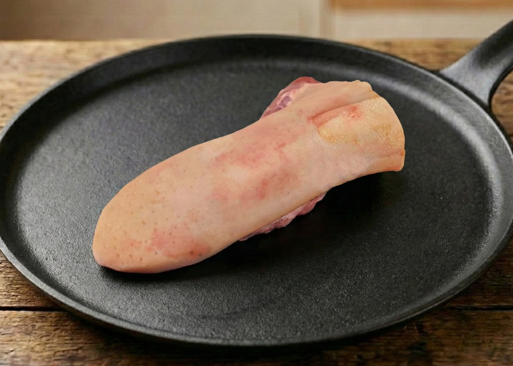Beef Tongue on a black pan