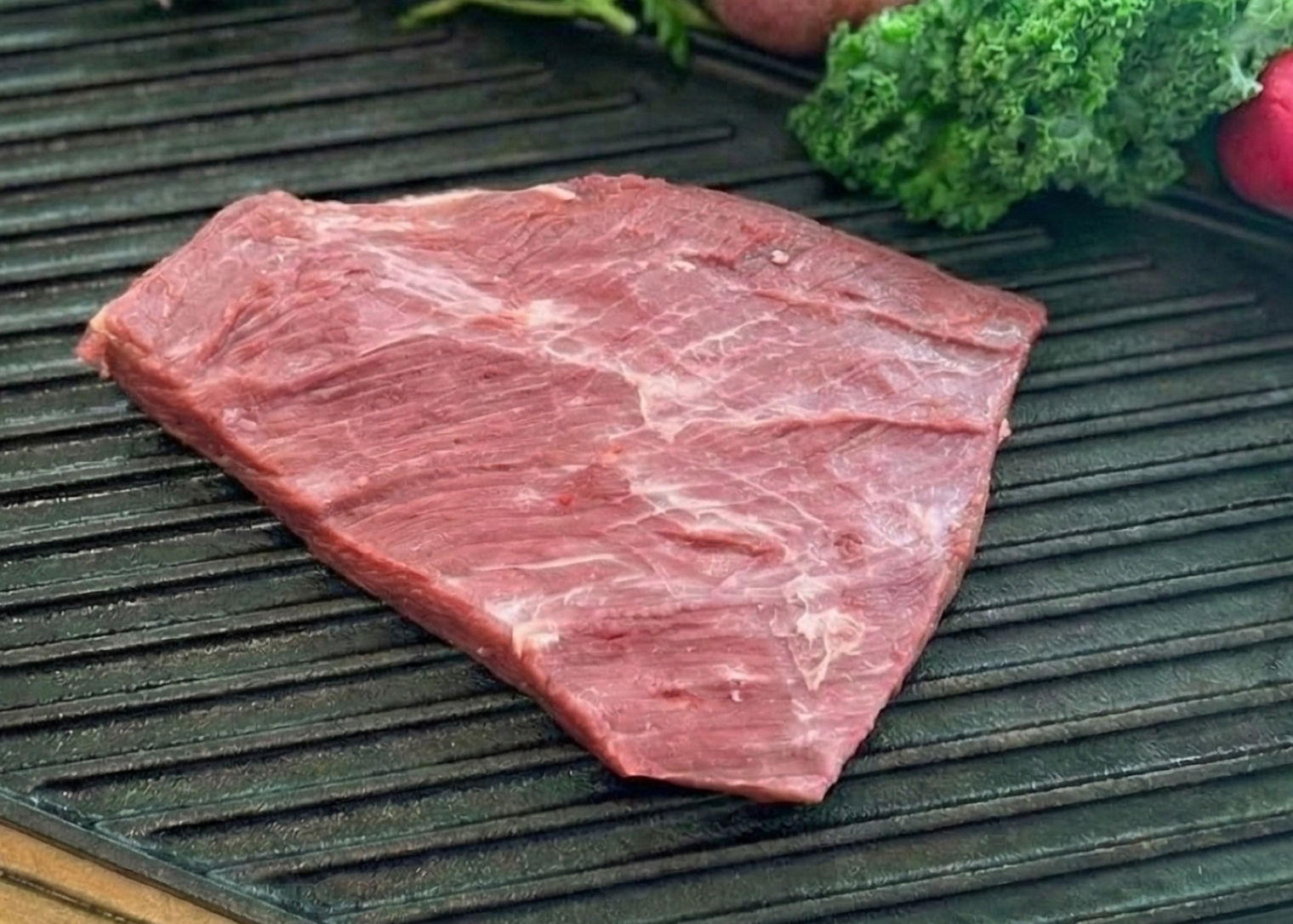 Buffalo Brisket on a blank pan