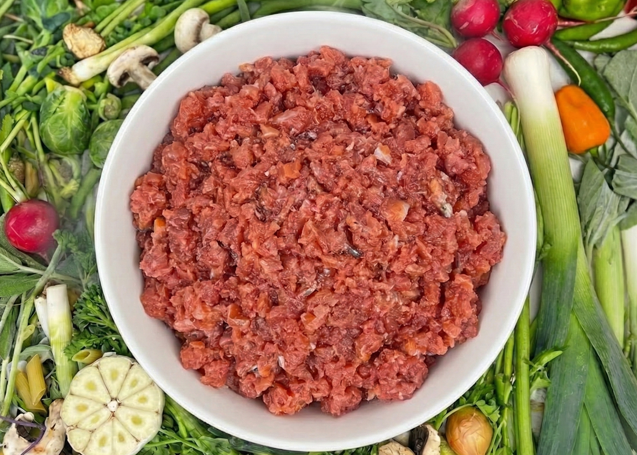 Sockeye Mince in a bowl