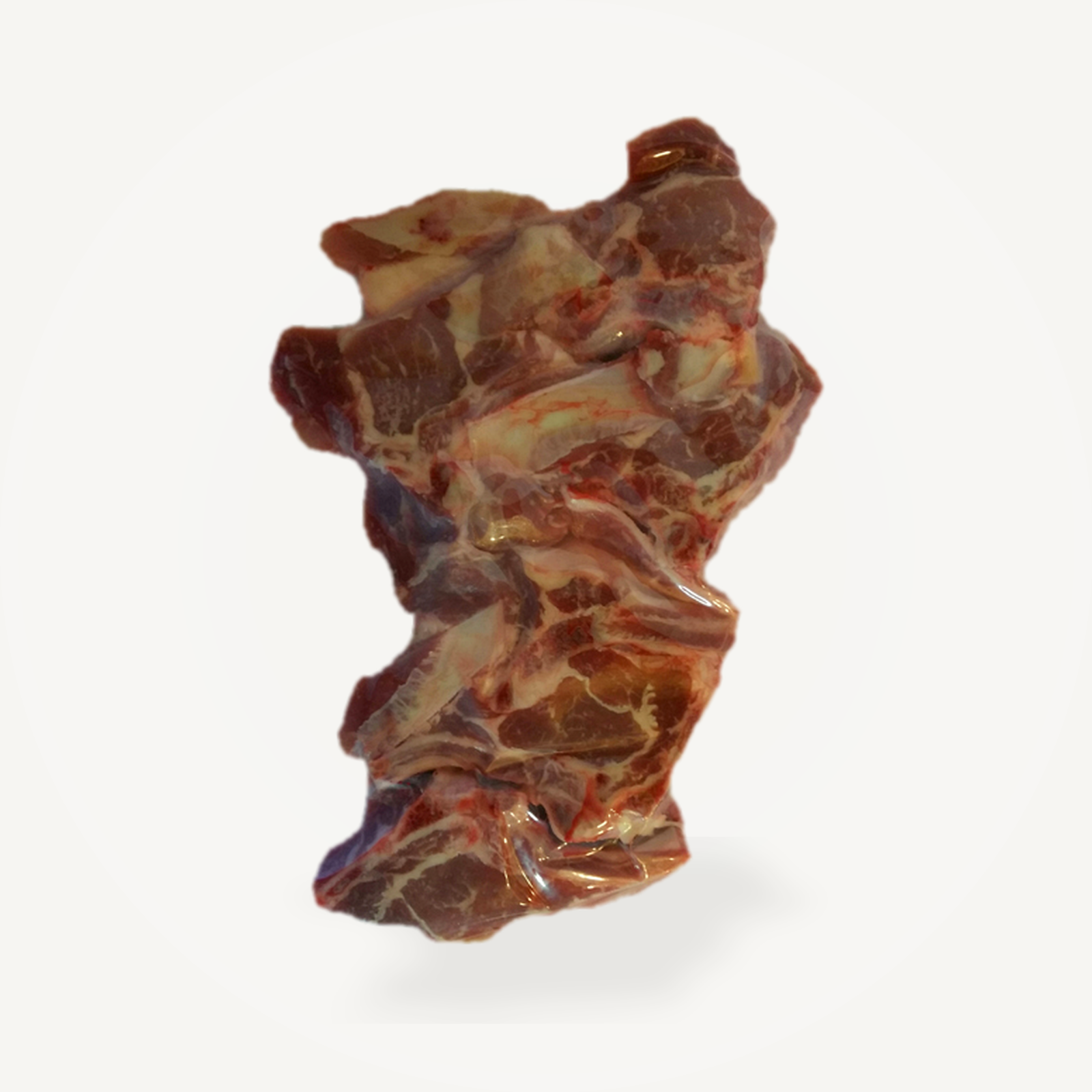 Goat rib steak in package