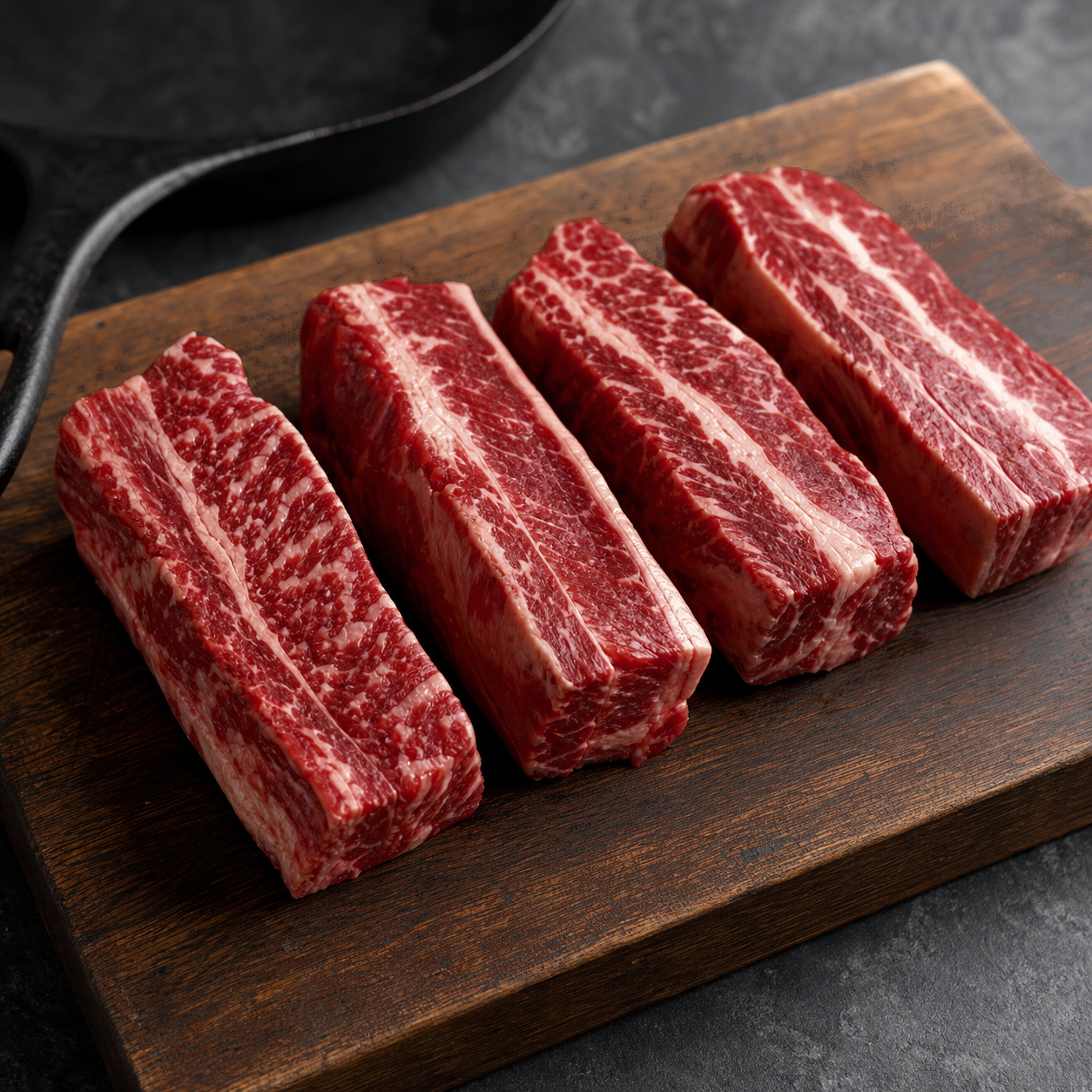 Beef Boneless Short Ribs darker grass-fed product photo