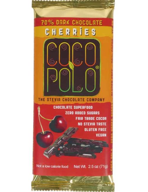 Coco Polo Cherries 70% Dark Chocolate